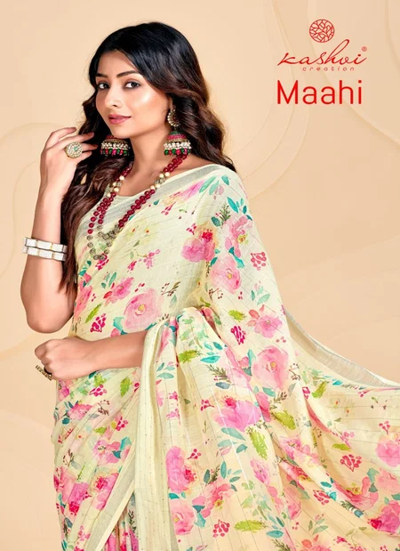 Maahi By Kashvi Linen Saree Best Wholesale Shop In Surat
